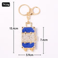 Rhinestone Suitcase Keychain Travel Luggage Charm 3 Colors view 3