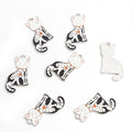 Enamel-Look Gold Silver Cat Alloy Jewelry Pendants in 2 Styles view 6