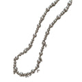 Gray Pearl Beaded Star Necklace with Distinctive Textured Details view 5