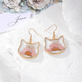 Gold Animal Outline Resin Dried Flower Earrings 8 Styles view 6