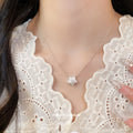 Silver-Tone Crystal Star Pendant Necklace Decorative Jewelry Accessory view 1