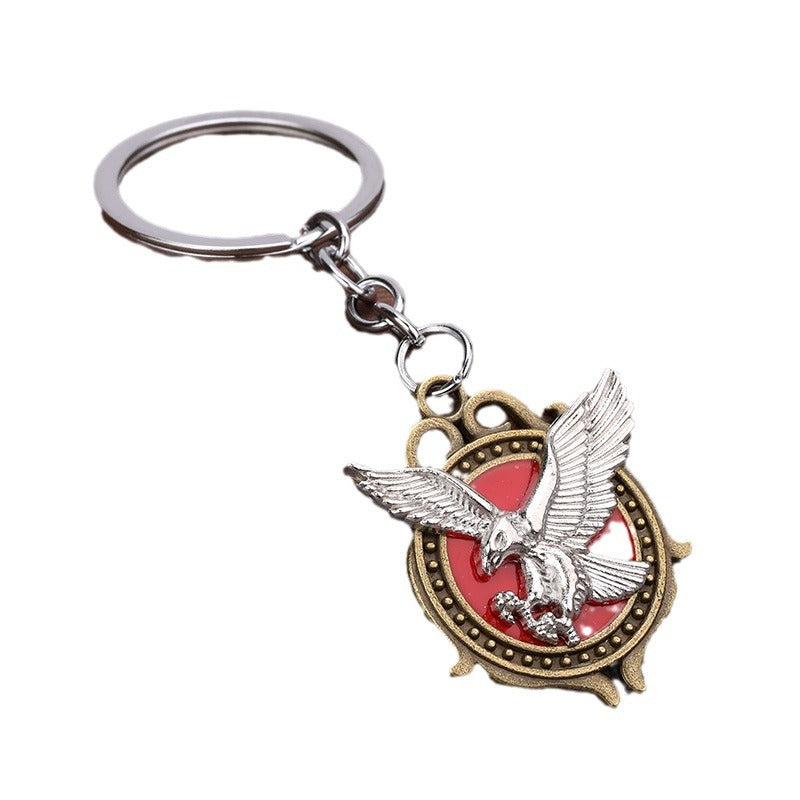 Trendy Eagle Zinc Alloy Keychain Hip Hop Bag Charm