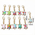 Colorful Enamel Turtle Charms with Lobster Clasps in 21 Styles view 2