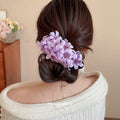 Fabric Flower Cluster Duckbill Hair Clip Seven Color Styles view 3