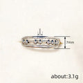 Silver Tone Movable Beads Abacus Open Band Finger Ring view 4