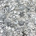 Antique Silver Moon and Sun Metal Charms with 11 Listed Options view 2