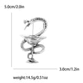Snake and Cocktail Glass Brooch With Crystal Details view 6