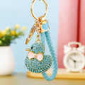 Jeweled Duck Keychains in Four Colors with Braided Wrist Loops view 11