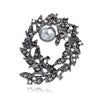 Black Floral Wreath