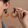 Brown Woven Rings