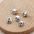 Grooved Barrel Spacer Beads in Two Antique Finishes view 2