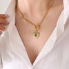 Gold Toggle Heart