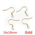 Fishhook Earring Findings With Coil and Loop in Multiple Finishes view 8