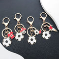 Four-Style Soccer Player Medal Jersey and Shoe Enamel Keychain Collection view 2