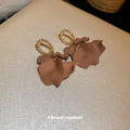 Layered Petal Drop Earrings in Six Colors Statement Jewelry view 3