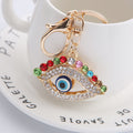 Evil Eye Rhinestone Keychain Metal Charm 4 Styles Mixed Metals view 4