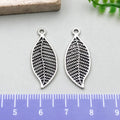 Antique Silver Leaf Metal Charms with 10 Listed Options view 11