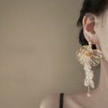 Translucent Flower Cascade Earrings In Three Colors view 4