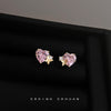 Pink Butterfly Heart