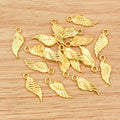 Wing Charms in Four Metallic Finishes with Cutout Detail view 4