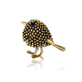 Textured Small Bird Brooch in 2 Color Styles Metal Pin view 5