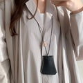 Leatherette Glasses Clip Key Pouch Cord Necklace Styles view 3