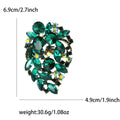 Medium Crystal Grape Cluster Brooch in Ten Colorways view 6
