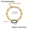 Gold Green Bracelet