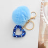 Blue Pom Heart
