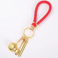 Mini Bowl Spoon Chopsticks Keychain Gold Silver Cord Options view 4