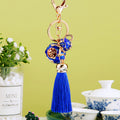 Jeweled Fortune Gourd Tassel Keychains in Four Colors plus Assorted Option view 3