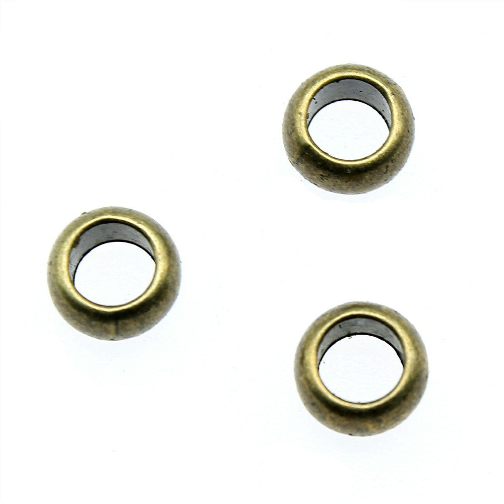 9x9x4.7mm 0.9g Multi Color Zinc Alloy Smooth Large Hole Spacer Beads for Bracelet Jewelry Making