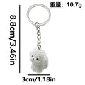 Fourteen Flocked Resin Dog Rabbit and Animal Keychain Designs view 8