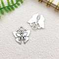 Antique Silver Butterfly Metal Charms with 32 Listed Options view 12