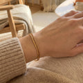 Double Layer Fine Chain Bracelets in Three Metal Finishes view 2