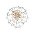 Crystal Spider on Silver Tone Web Brooch in Two Styles view 5