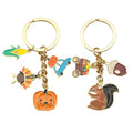 Metal Keychains in 8 Harvest, Pink Ribbon and Tree Charm Styles view 5