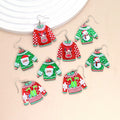 Acrylic Glitter Christmas Sweater Dangle Earrings 4 Styles view 2