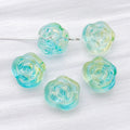 Ten-Color Translucent Camellia Rose Glass Bead Collection view 7