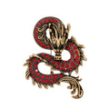 Black Gold Tone Flower Five Designs Metal Brooch Pin view 9