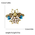 Pearl Bee Brooch with Crystal Wings in Four Colorways view 7
