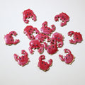 Tiny Colorful Enamel Crab Metal Charms in Nine Options view 10