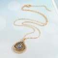 Crystal Evil Eye Pendant Necklaces in Three Gold and Silver Designs view 5