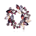 Red Silver Tone Ribbon Bow Crystal Nine Designs Metal Brooch Pin view 11
