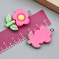 Red Sunflower Glossy Charms with 18 Listed Options view 12