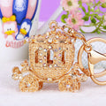 Jeweled Pumpkin Carriage Keychains in Nineteen Pictured Designs view 6