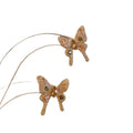 Gold Tone Crystal Butterfly Stud Earrings Fashion Jewelry view 5