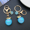 Blue-Led Six-Color Iridescent Apple Keychain Collection view 2