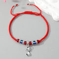Red Braided Cord Evil Eye Animal and Symbol Charm Bracelets view 11