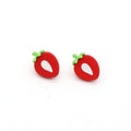 Acrylic Strawberry and Watermelon Fruit Stud Earrings in Four Designs view 7